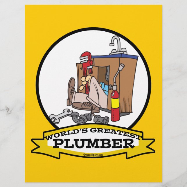 WORLDS GREATEST PLUMBER III MEN CARTOON FLYER (Front)