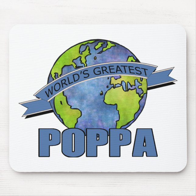 World's Greatest Poppa Mouse Pad (Front)