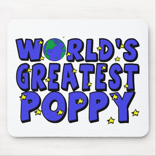 Worlds Greatest Poppy Mouse Pad