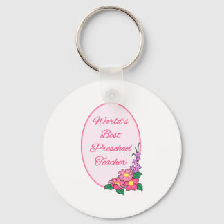 World's Greatest Preschool Teacher Keychain