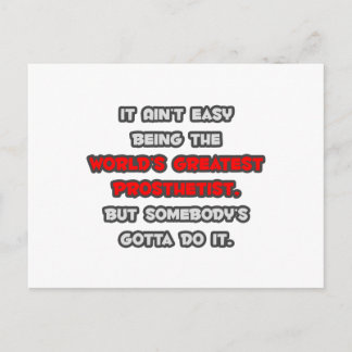 World's Greatest Prosthetist Joke Postcard