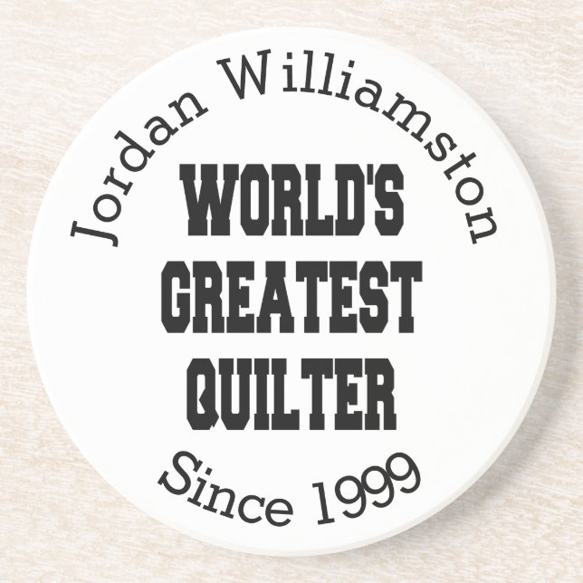 Worlds Greatest Quilter Coaster (Front)