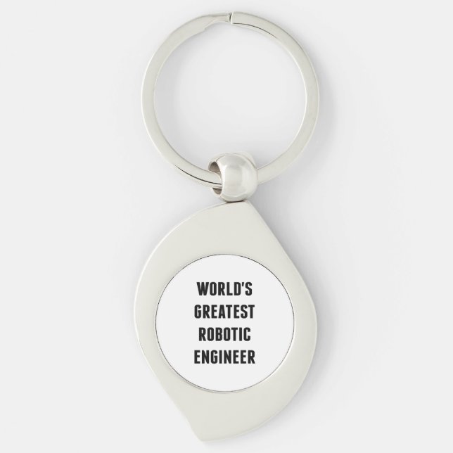 Worlds Greatest Robotic Engineer Keychain (Front)