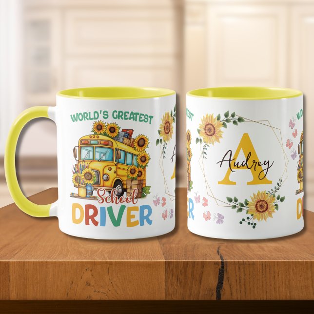 World's Greatest School Bus Driver Personalized Mug (Creator Uploaded)