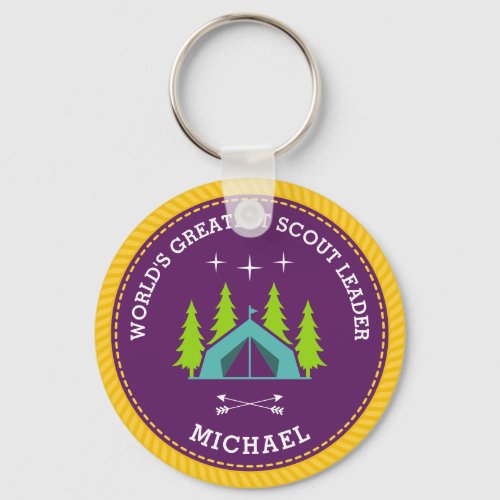 Worlds Greatest Scout Leader Keychain