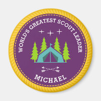 World's Greatest Scout Leader Magnet
