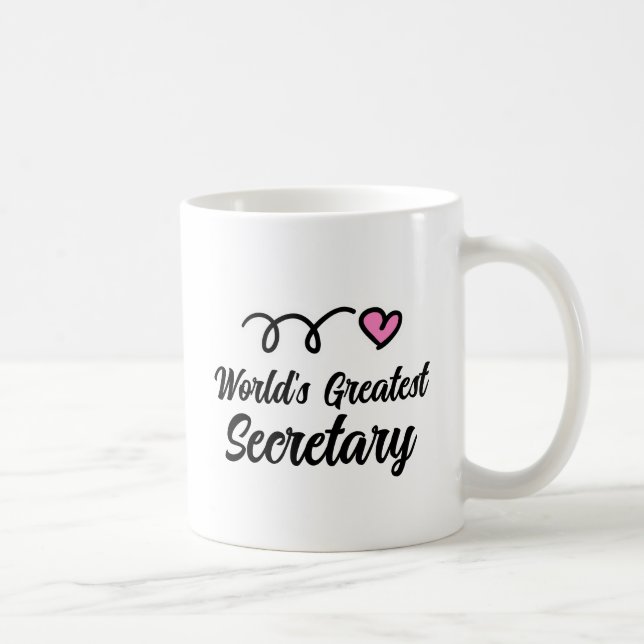 World's Greatest Secretary coffee Mug gift (Right)
