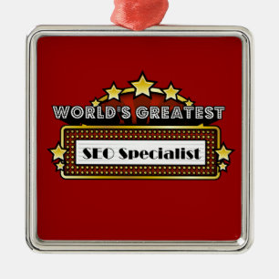World's Greatest SEO Specialist Metal Ornament