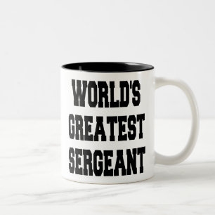 Worlds Greatest Sergeant Two-Tone Coffee Mug