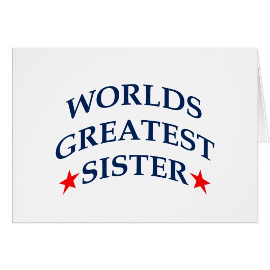 Worlds Greatest Sister Cards (Front Horizontal)