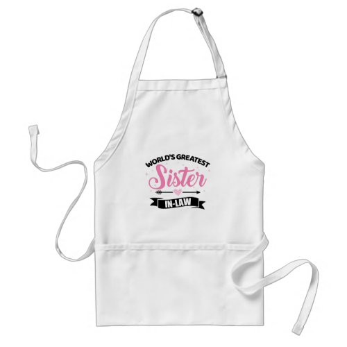 Worlds greatest sister_in_law from brother_in_law adult apron