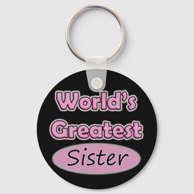 World's Greatest Sister Keychain (Front)