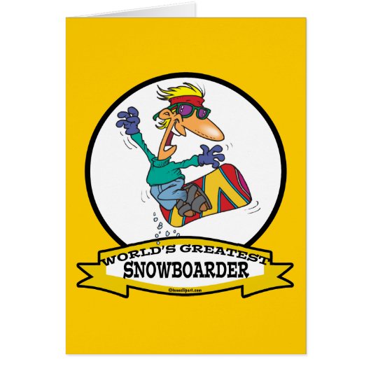 WORLDS GREATEST SNOWBOARDER CARTOON (Front)