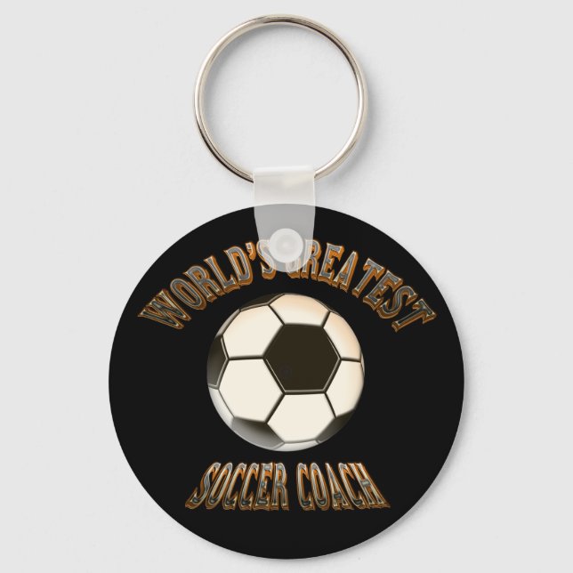 World's Greatest Soccer Coach Keychain (Front)