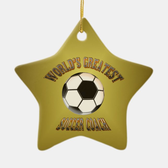 World's Greatest Soccer Coach Ornament (Front)