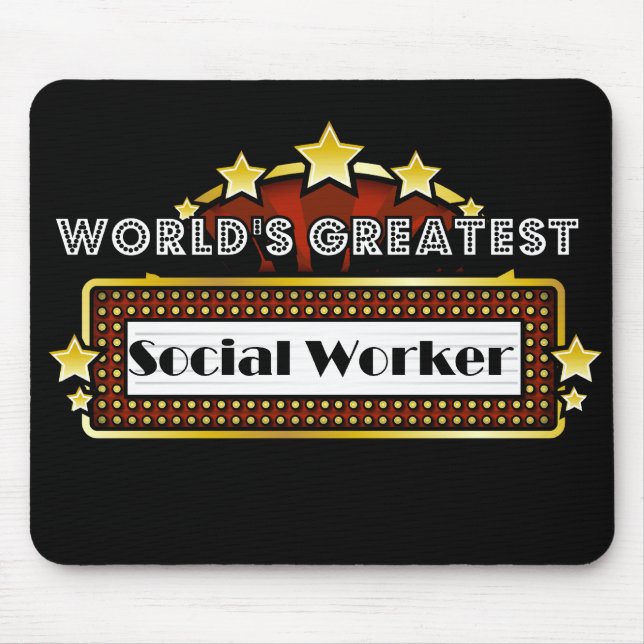 World's Greatest Social Worker Mouse Pad (Front)