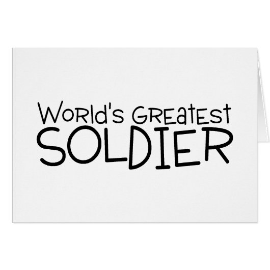 Worlds Greatest Soldier Cards (Front Horizontal)