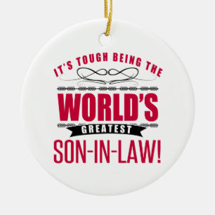 World's Greatest Son-In-Law Ceramic Ornament