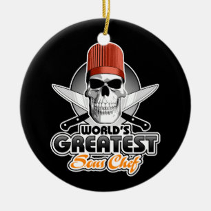 World's Greatest Sous Chef v1 Ceramic Ornament
