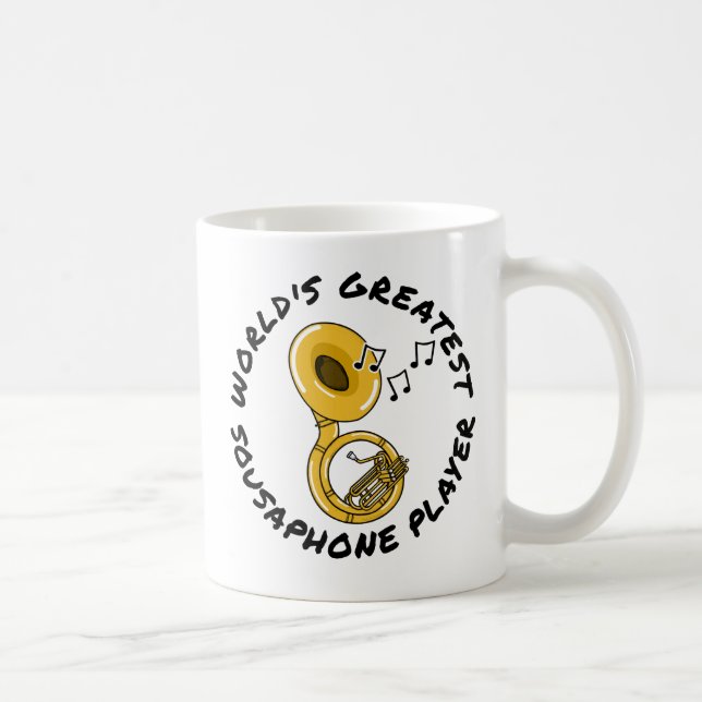 World's Greatest Sousaphone Player, Brass Musician Coffee Mug (Right)