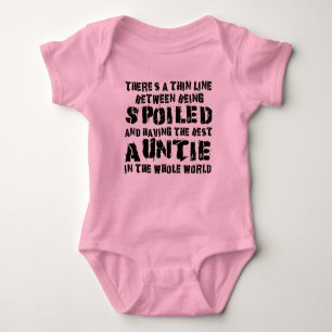 World's greatest spoiler auntie baby bodysuit