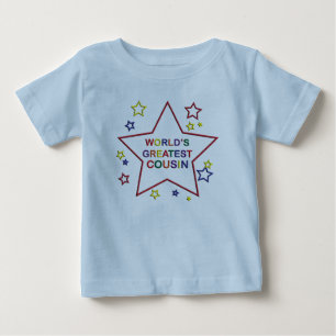 Worlds Greatest Star Cousin Blue Infant T-shirt