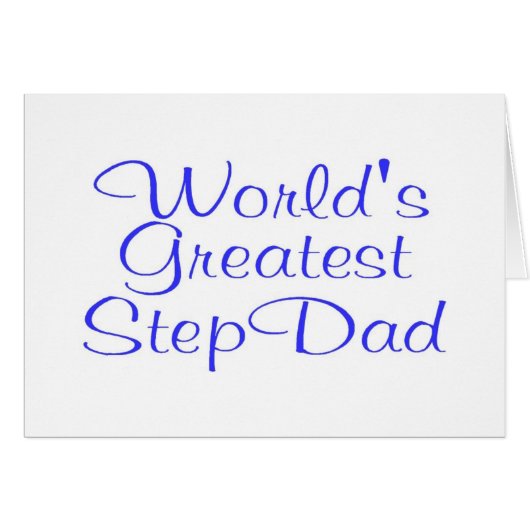 Worlds Greatest Step Dad Cards (Front Horizontal)