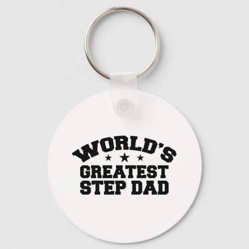 Worlds Greatest Step Dad Keychain