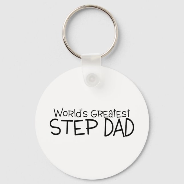 Worlds Greatest Step Dad Keychain (Front)