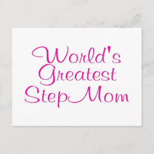 Worlds Greatest Step Mom Postcard