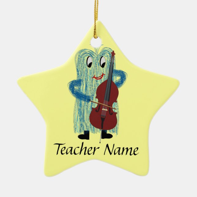 World's Greatest String Teacher! Ceramic Ornament (Front)