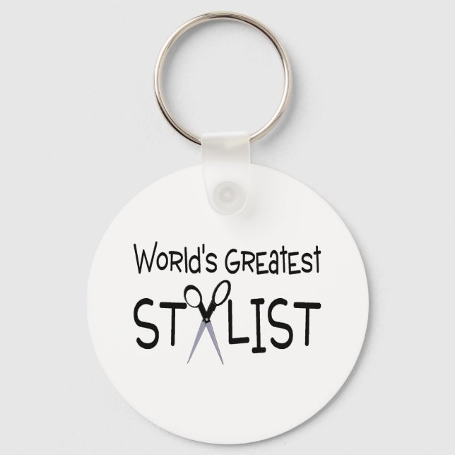 Worlds Greatest Stylist Keychain (Front)