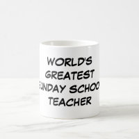 "World's Greatest Sunday School Teacher"  Mug