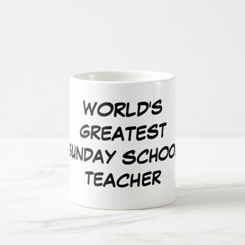 Worlds Greatest Sunday School Teacher  Mug