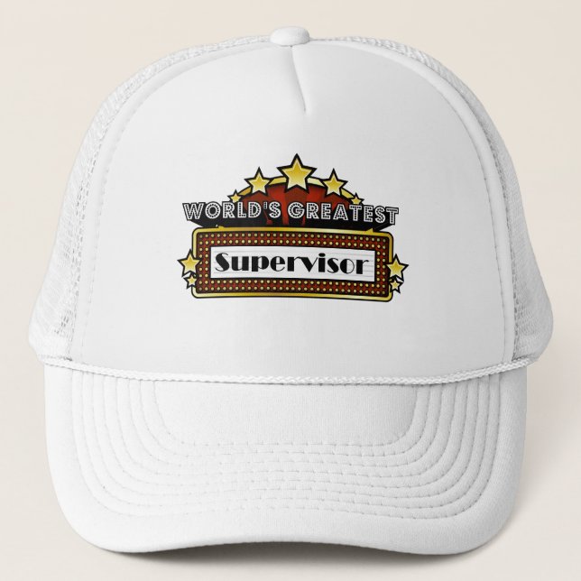 World's Greatest Supervisor Trucker Hat (Front)