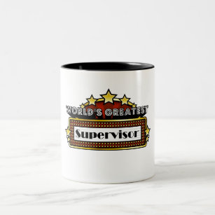 World's Greatest Supervisor Two-Tone Coffee Mug
