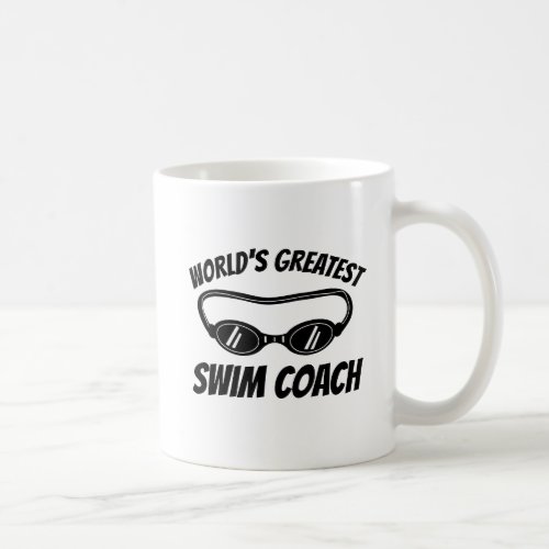 Worlds Greatest Swim Coach coffee mug gift