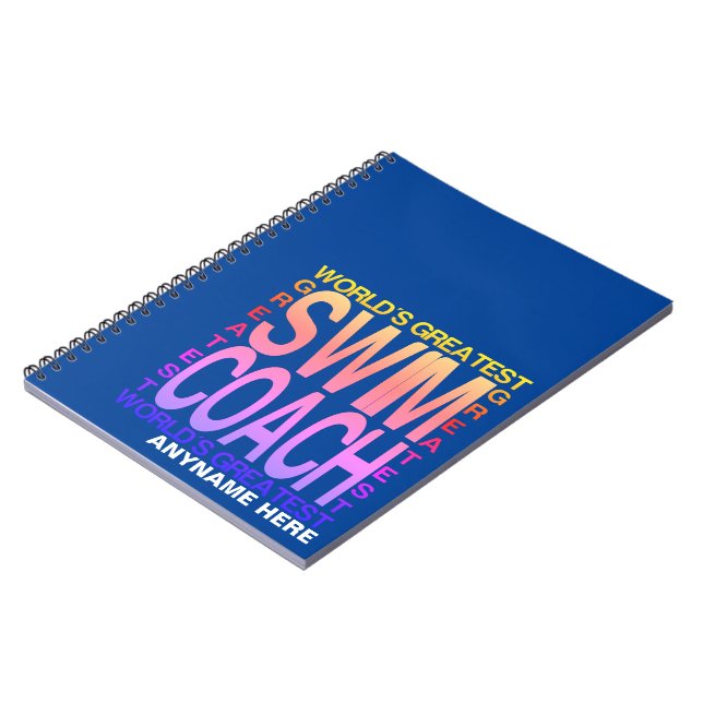 Worlds Greatest Swim Coach Notebook (Left Side)