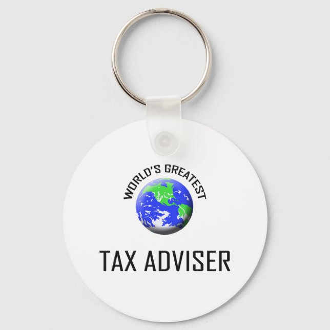World's Greatest Tax Adviser Keychain (Front)