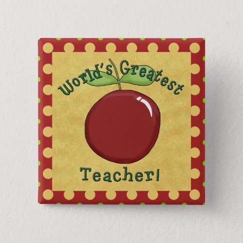 Worlds Greatest Teacher Button