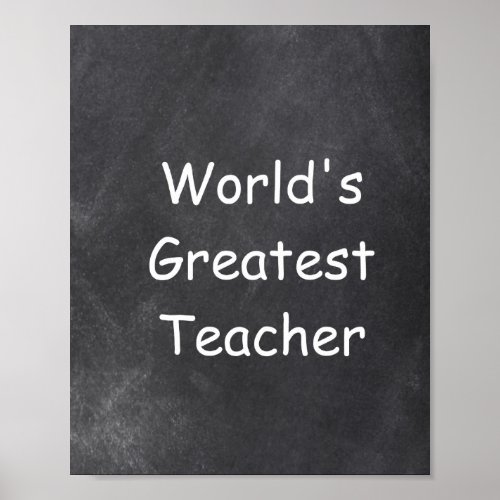 Worlds Greatest Teacher Class Decoration