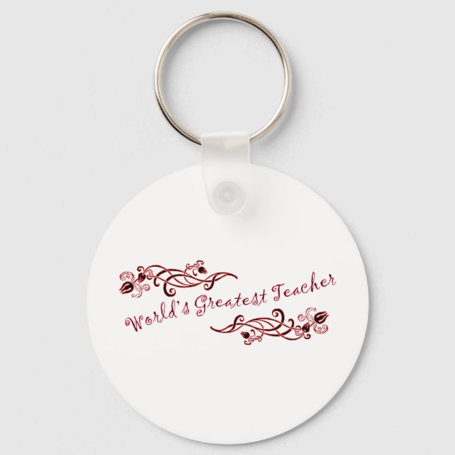 World's Greatest Teacher Keychain (Front)