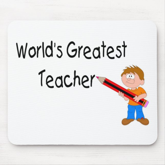 Worlds Greatest Teacher Mouse Pad (Front)