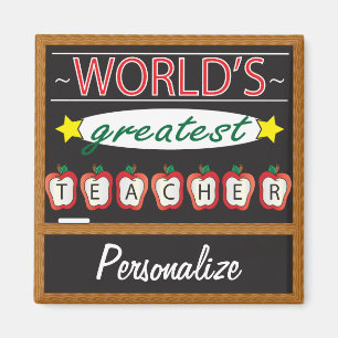 *World's Greatest Teacher Personalize Magnet