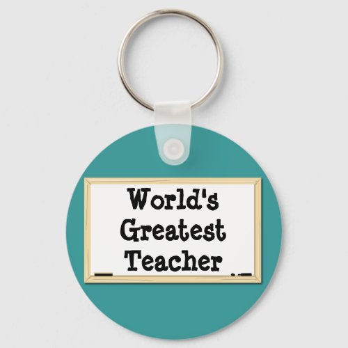 Worlds Greatest Teacher Whiteboard Keychain