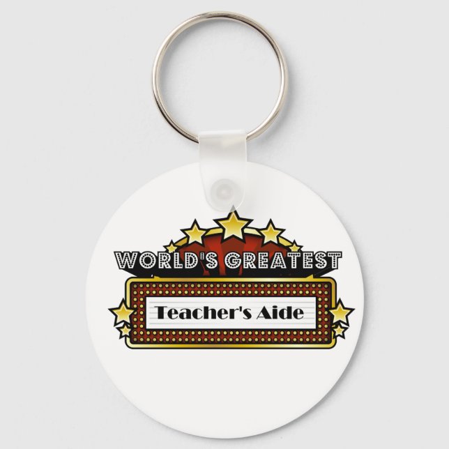 World's Greatest Teacher's Aide Keychain (Front)