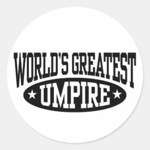 World's Greatest Umpire Classic Round Sticker