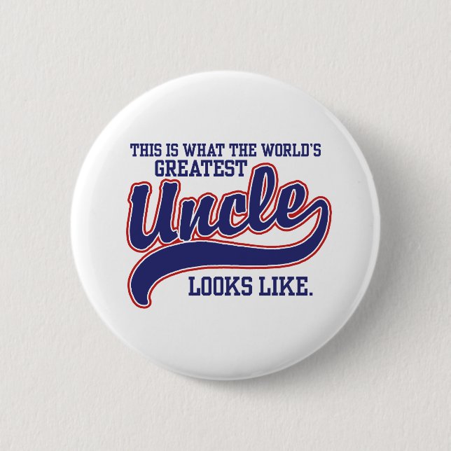 World's Greatest Uncle Button (Front)