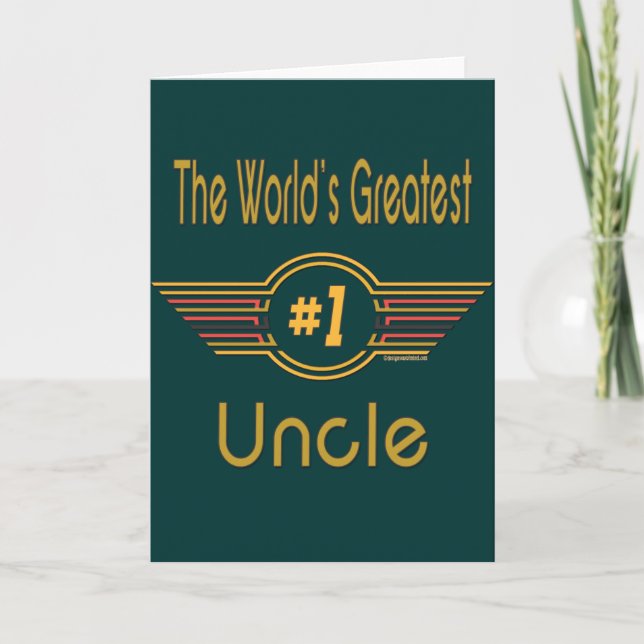 World's Greatest Uncle Card (Front)