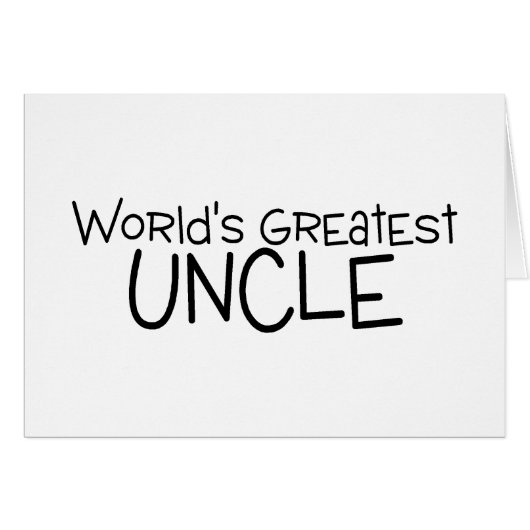 Worlds Greatest Uncle Cards (Front Horizontal)
